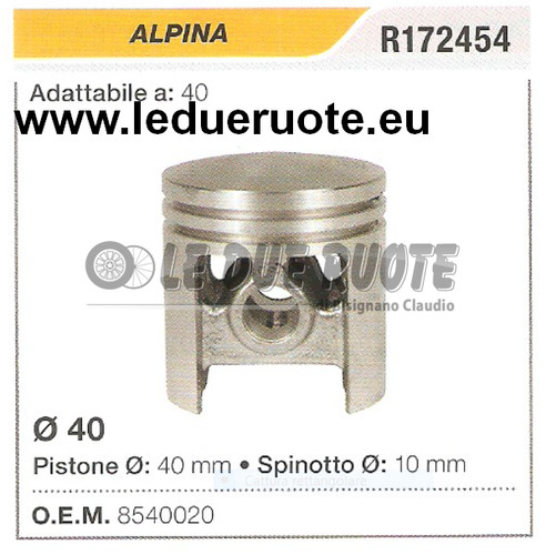 8540020 complete piston - piston, alpina